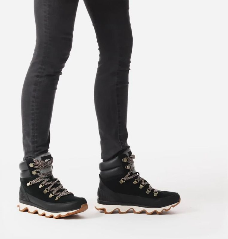 Womens Sneakers Black - Sorel Kinetic™ Conquest Boot - 083-XDOCFU